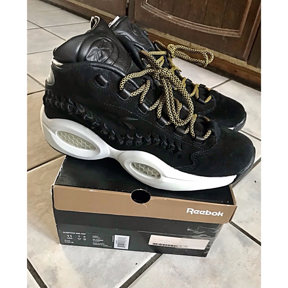 SOLD Reebok x HOF Question Mid “Black Braid”